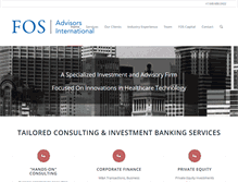 Tablet Screenshot of fos-advisors.com